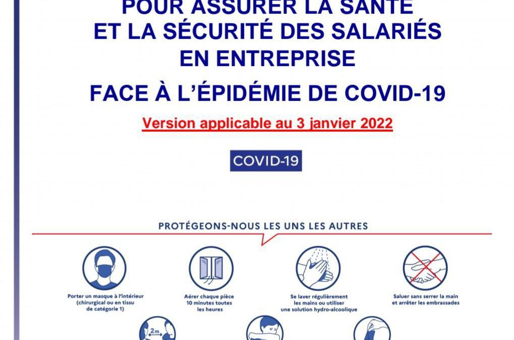 PROTOCOLE NATIONAL SANTÉ ET LA SÉCURITÉ DES SALARIÉS  EN ENTREPRISE